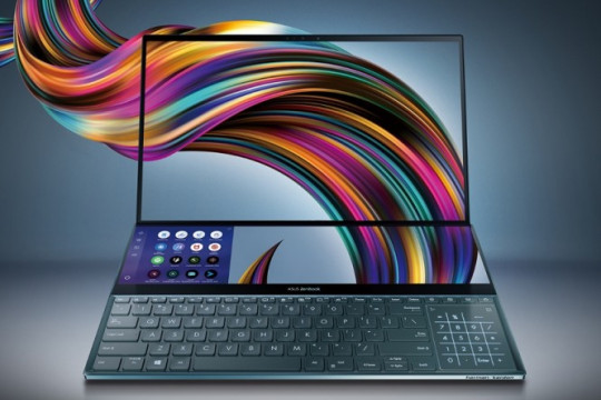 Компанія ASUS представила унікальний ноутбук з подвійним OLED-екраном