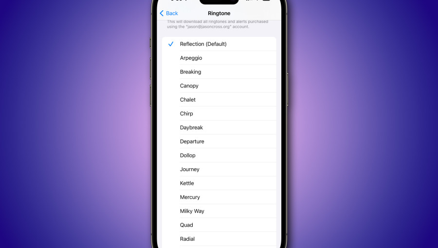 Мелодии iOS 17
