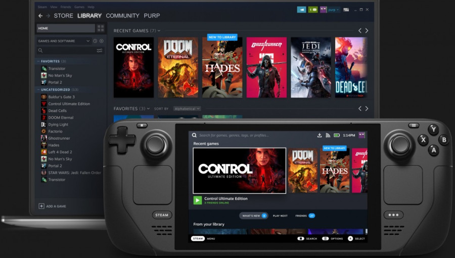 Игровая-консоль-Valve-Steam-Deck 