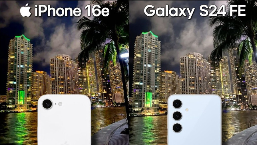 Камери iPhone 16e vs Samsung Galaxy S24 FE